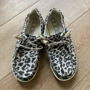 Hey Dude Leopard Print Shoes